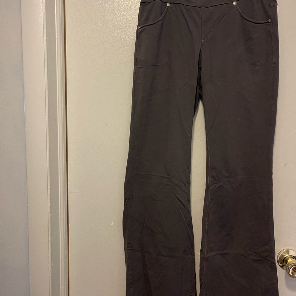 Athleta Charcoal Flare Pants